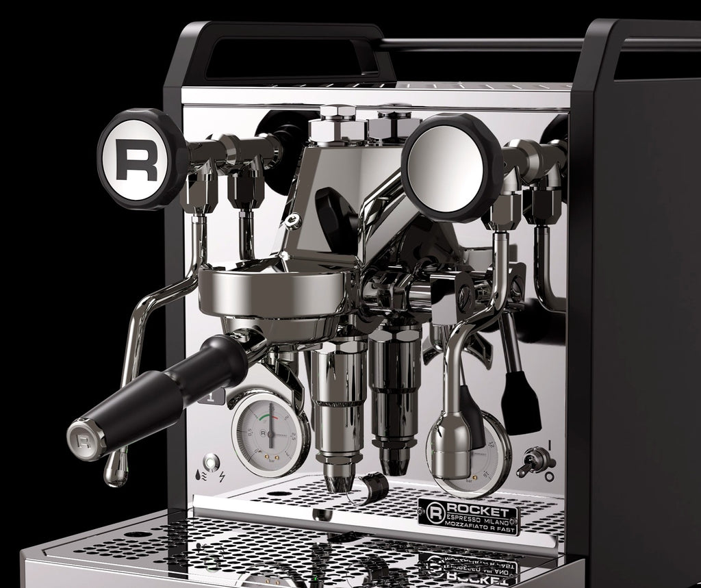 Rocket Mozzafiato R FAST – détail du groupe et des manomètres
