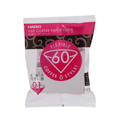 Filtres papier Hario V60 pour dripper 01