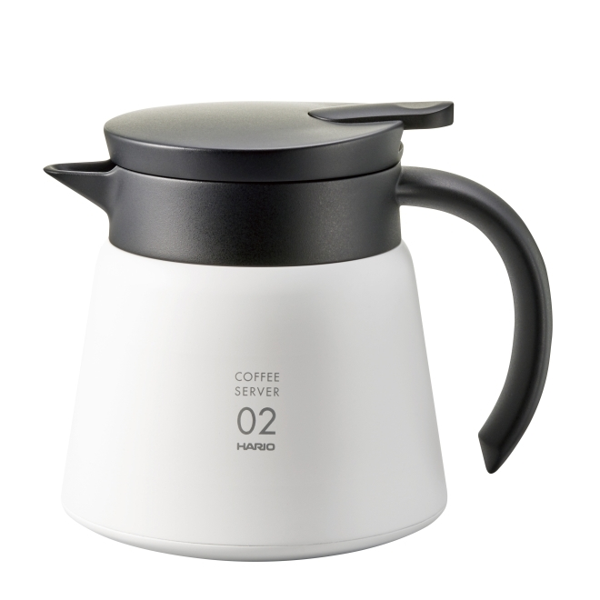 Serveur isotherme inox Hario V60 600 ml blanc
