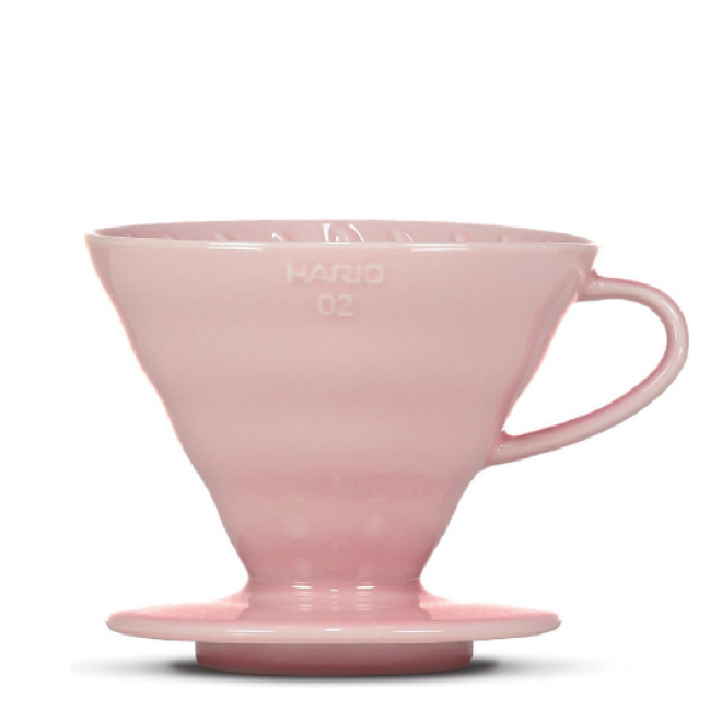 Hario V60 Dripper porcelaine rose 3-4 tasses