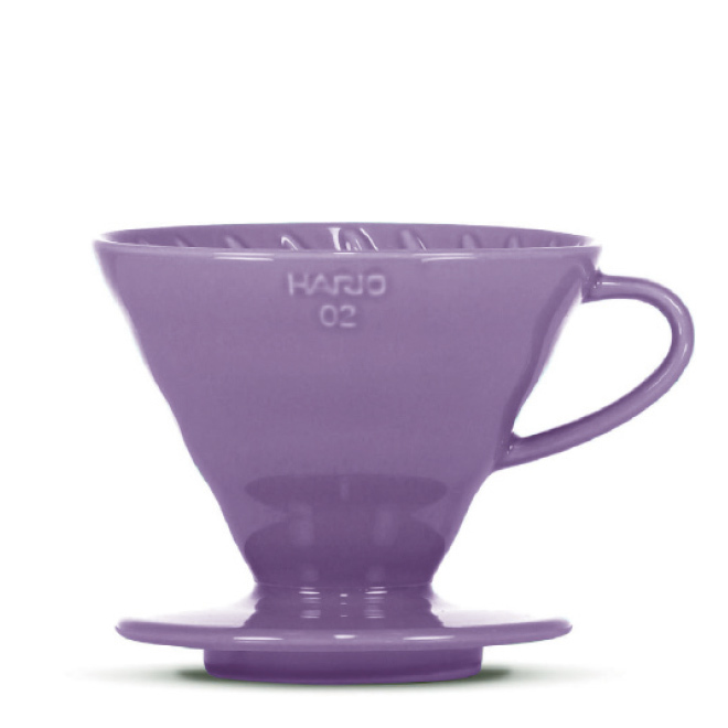 Hario V60 Dripper porcelaine violet 3-4 tasses