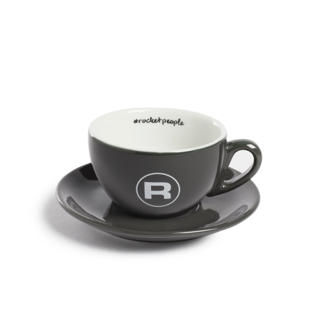 Rocket Tassenset Cappuccino #Rocketpeople - 6 Stück, grau