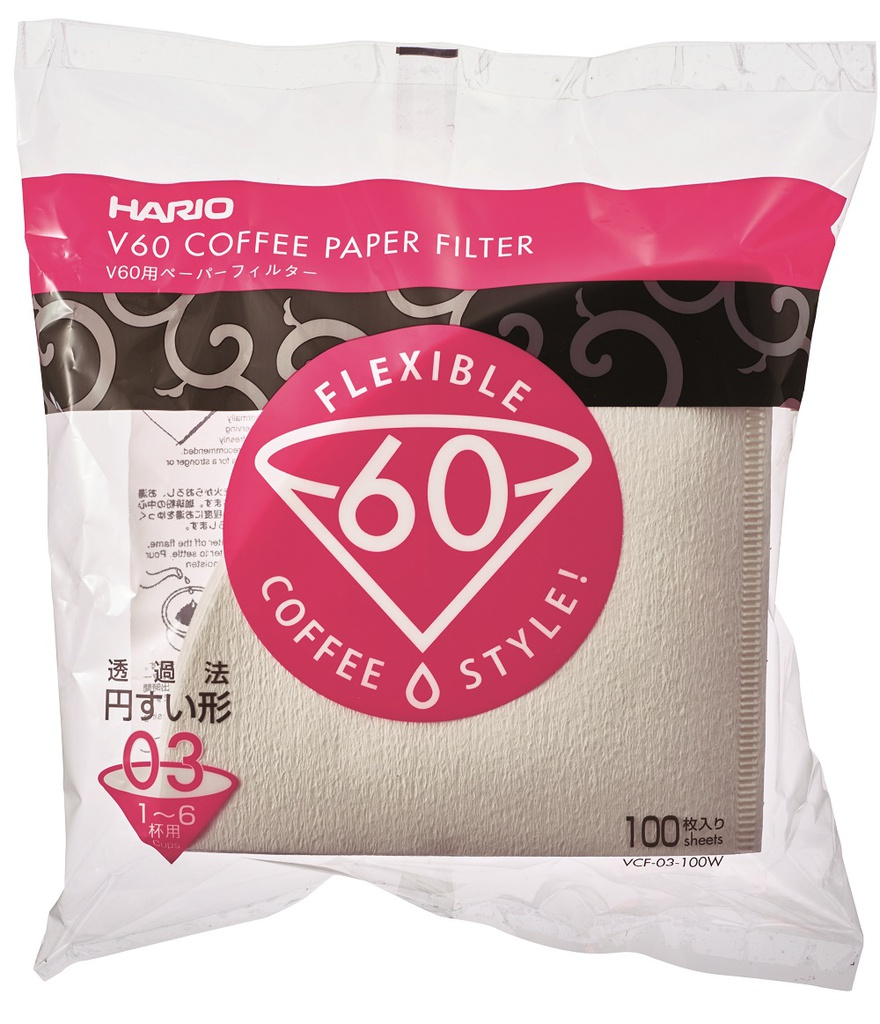 Filtres papier Hario V60 pour dripper 03