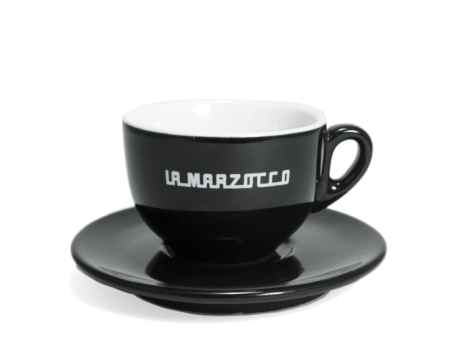 La Marzocco Cappuccinotassen-Set 6 Stück schwarz