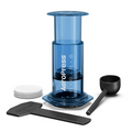 AeroPress Clear bleu — cafetière à piston