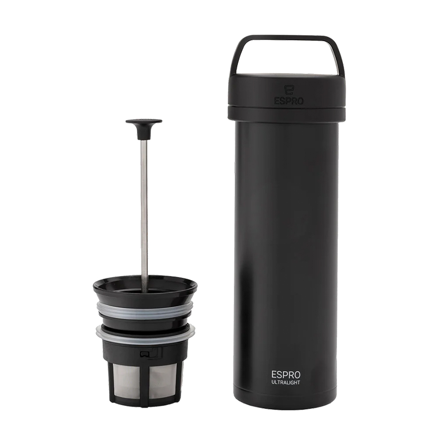 ESPRO P0 Ultralight — cafetière à piston de voyage noir météorite