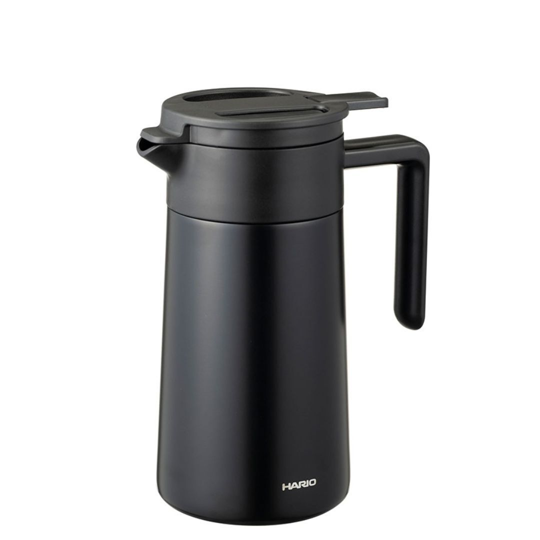 Pot isotherme Hario inox céramique 600 ml noir