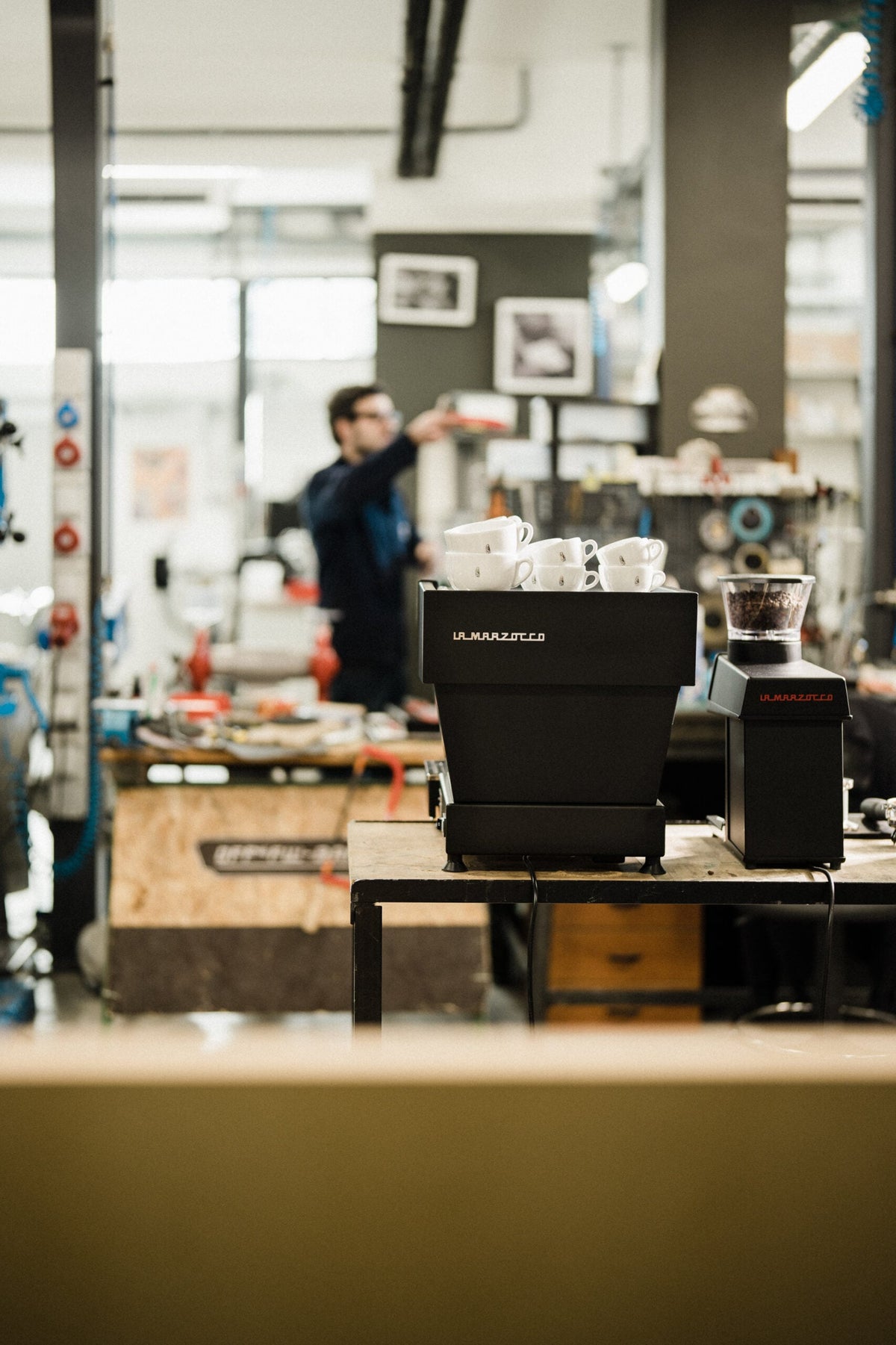 La Marzocco Linea Mini R noir – en situation