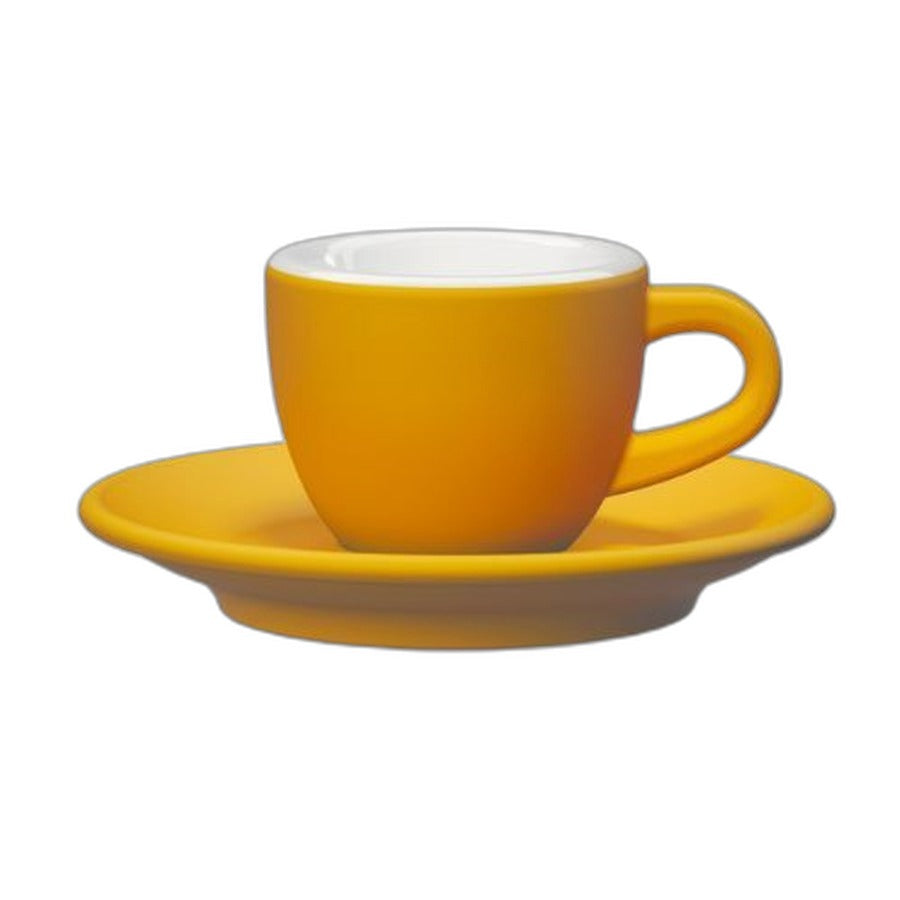 Tasse espresso TULIPANO Club House 70 ml jaune mat