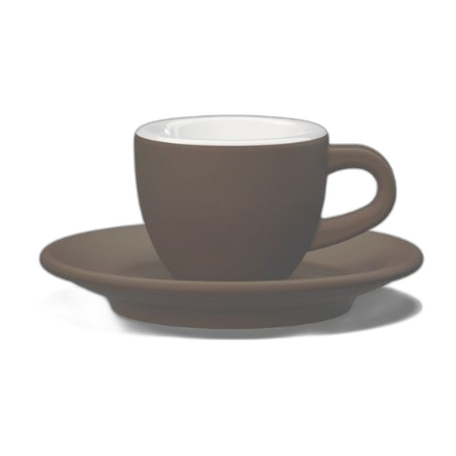 Tasse espresso TULIPANO Club House 70 ml brun mat