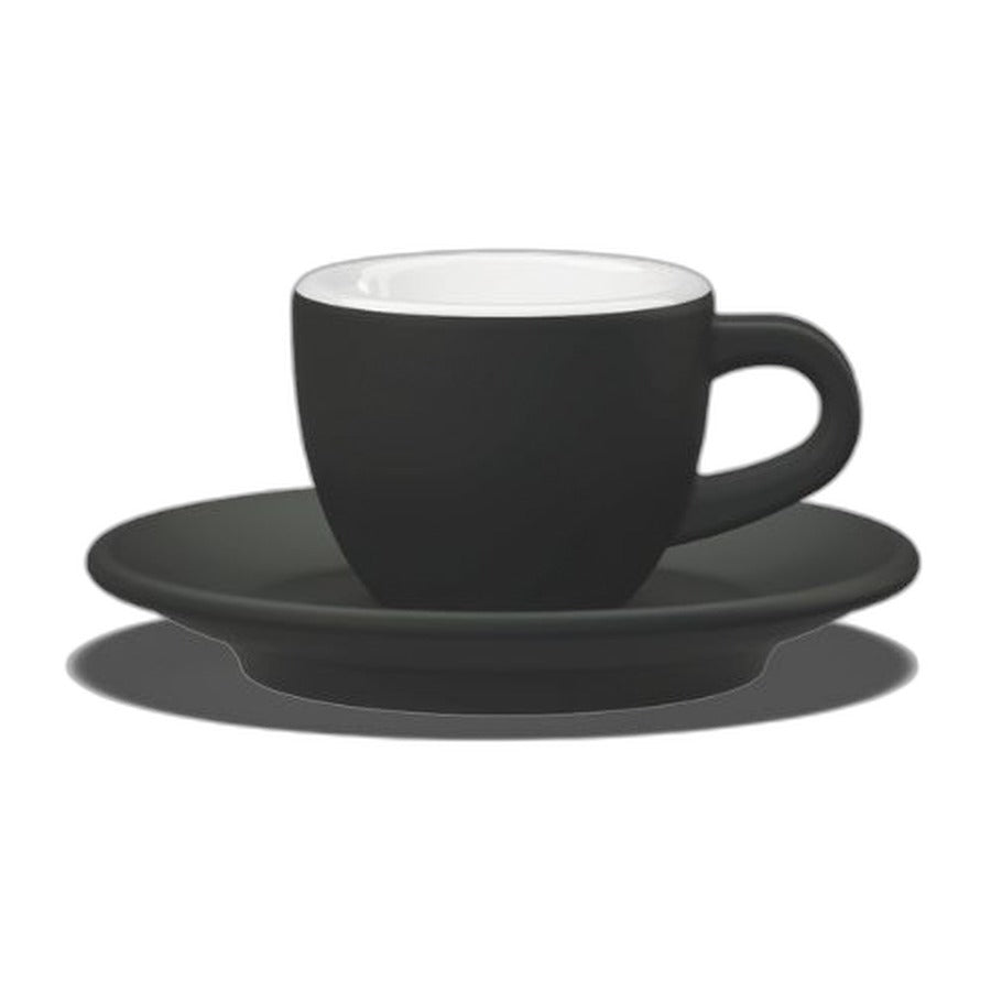 Tasse espresso TULIPANO Club House 70 ml noir mat