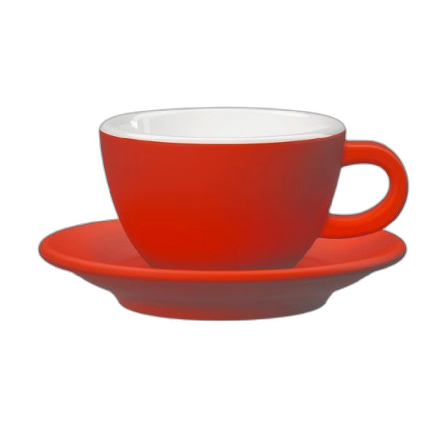 Tasse cappuccino TULIPANO Club House 210 ml rouge mat