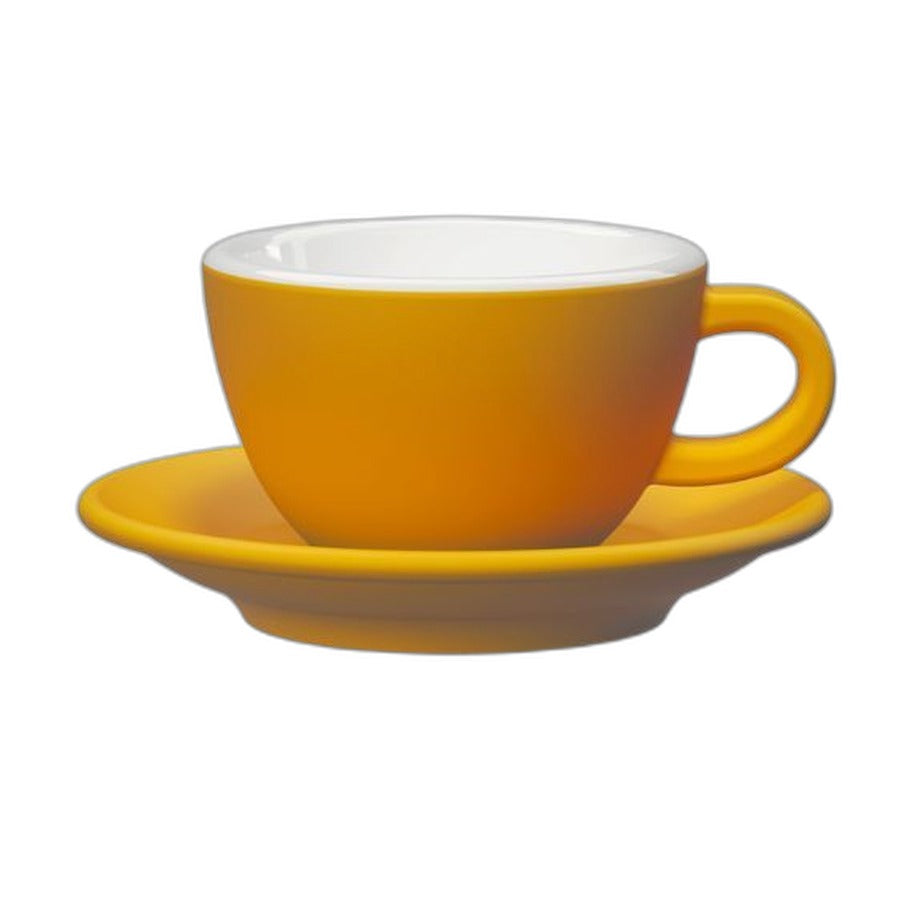 Tasse cappuccino TULIPANO Club House 210 ml jaune mat