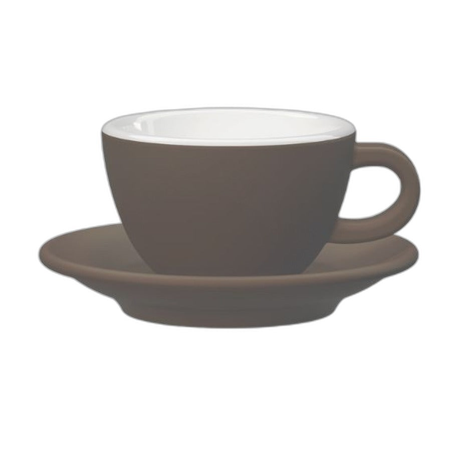Tasse cappuccino TULIPANO Club House 210 ml brun mat