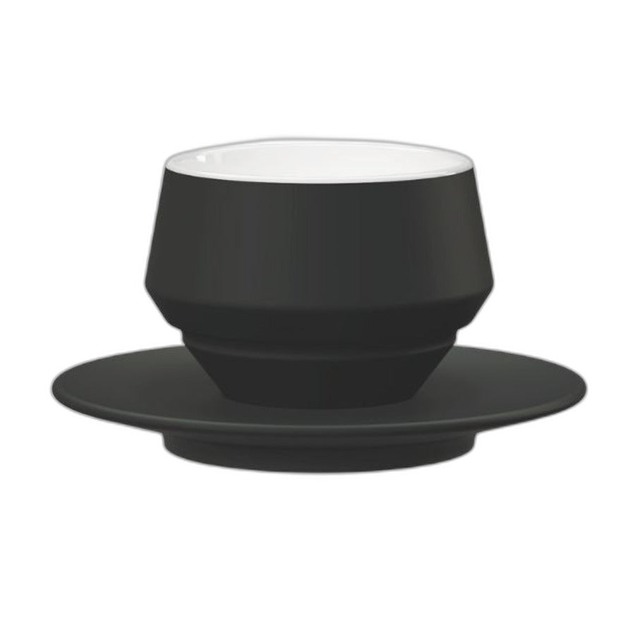 Tasse latte MANIKO Club House 300 ml noir mat